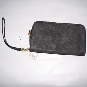 sparkly black wallet